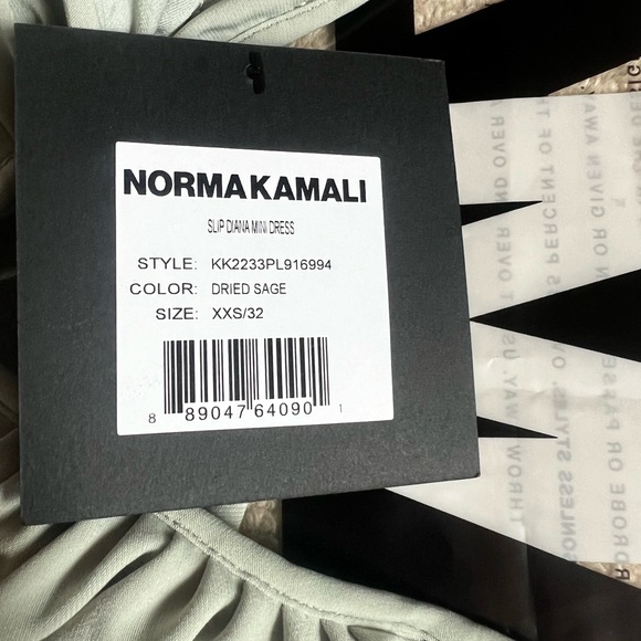 Norma Kamali Diana Mini Slip Dress NWT - Picture 8 of 11
